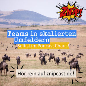 Gnu Herde - Teams in skalierten Umfelder: Selbst im Podcast Chaos!